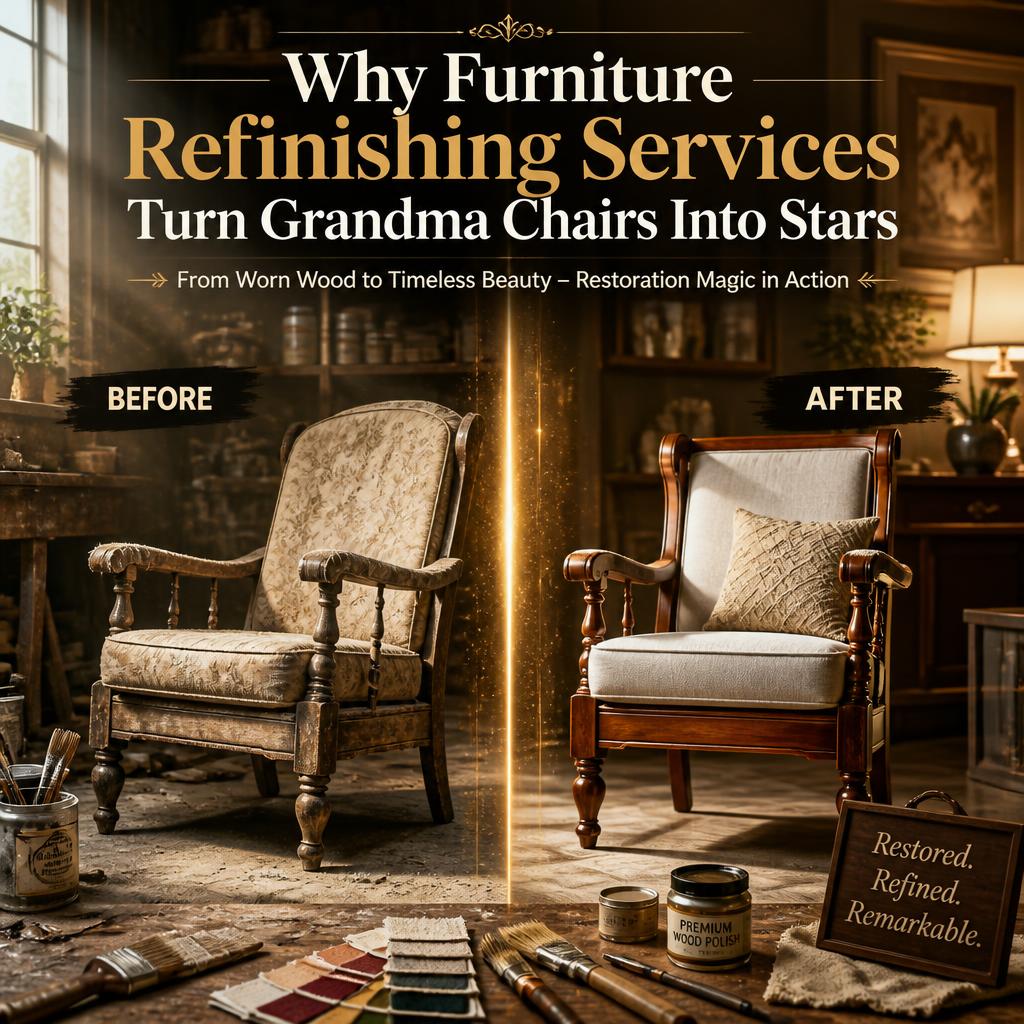 Why Furniture Refinishing Services Turn Grandma Chairs Into Stars