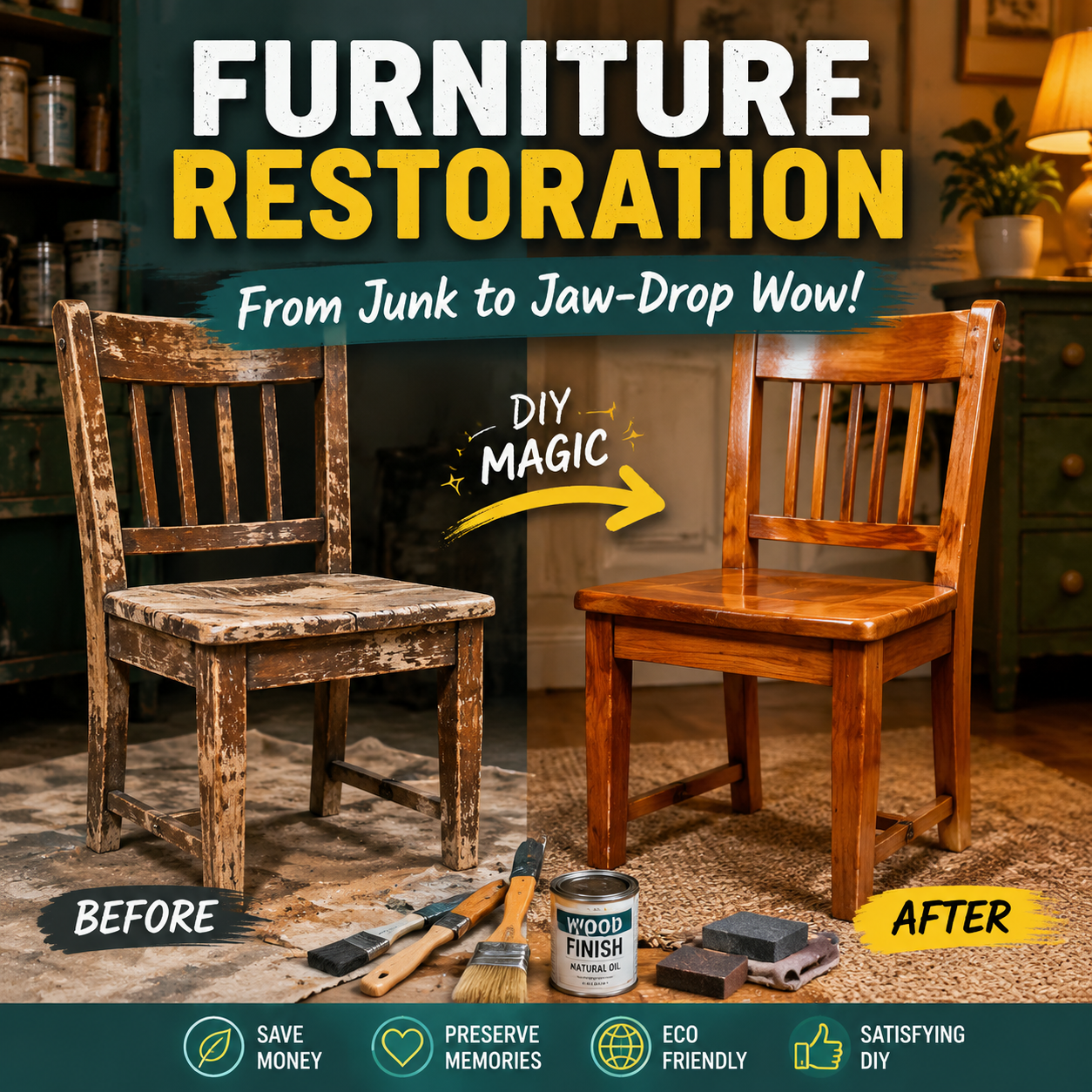 Furniture Restoration Gone Wild: From Junk to Jaw-Drop Wow DIY