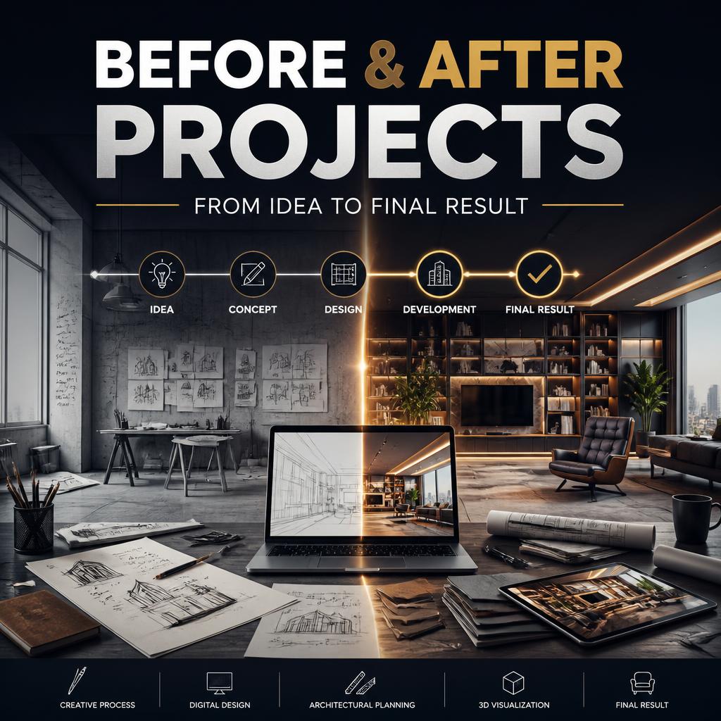 Before & After Projects: From Initial Concept to Final Result