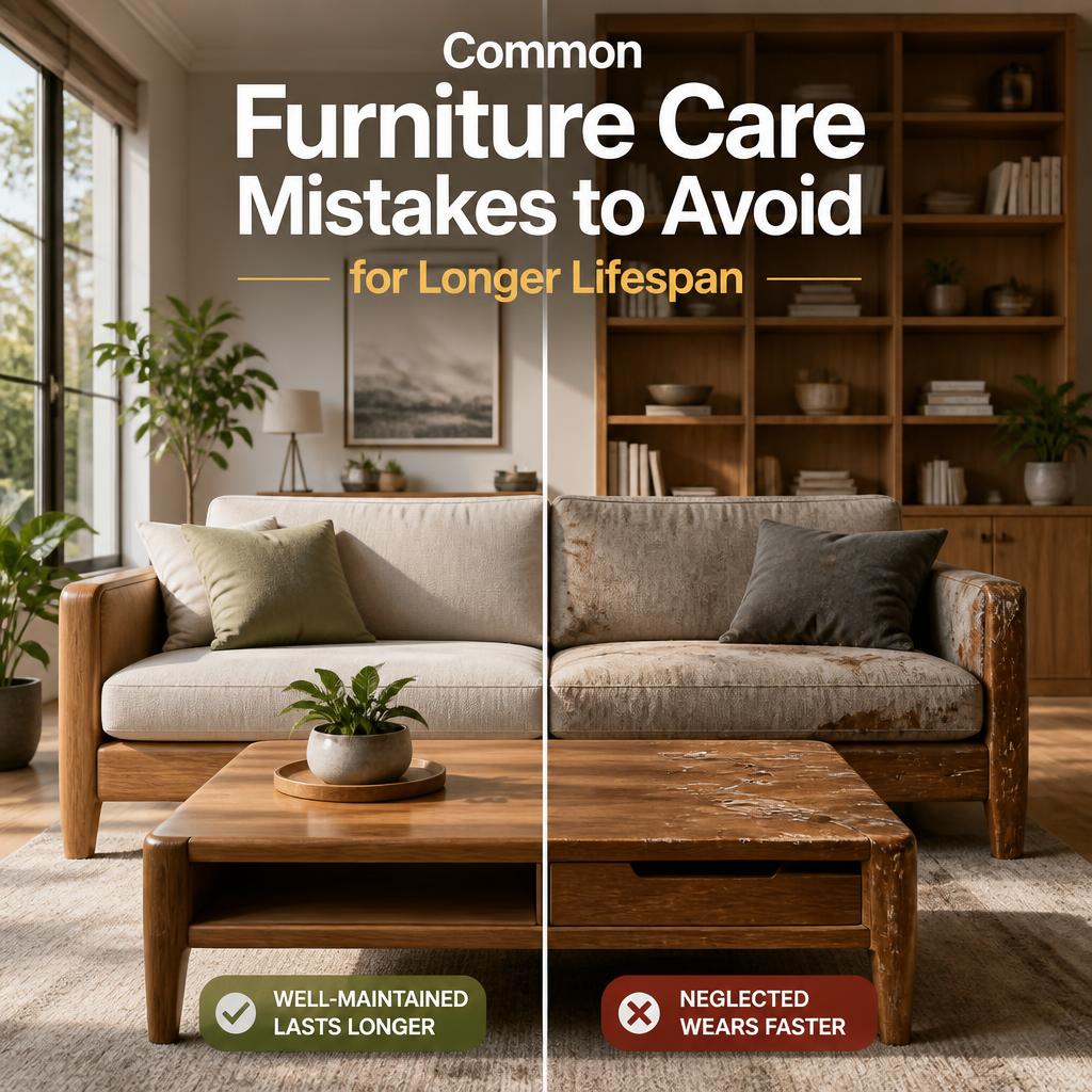 Common Furniture Care Mistakes to Avoid for Longer Lifespan